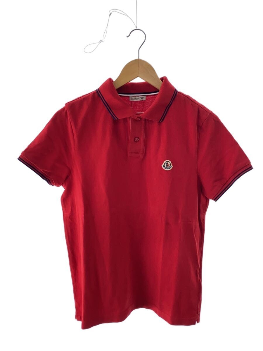 MONCLER◆ワンポイントロゴ ポロシャツ/S/コットン/RED/F10918A70600 84556拍卖