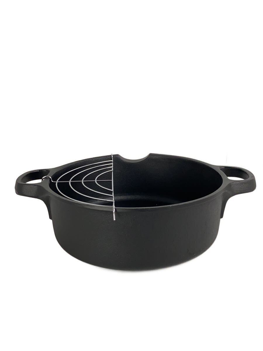 南部鉄器◆天ぷら鍋/容量:2.5L/サイズ:22cm/ブラック拍卖