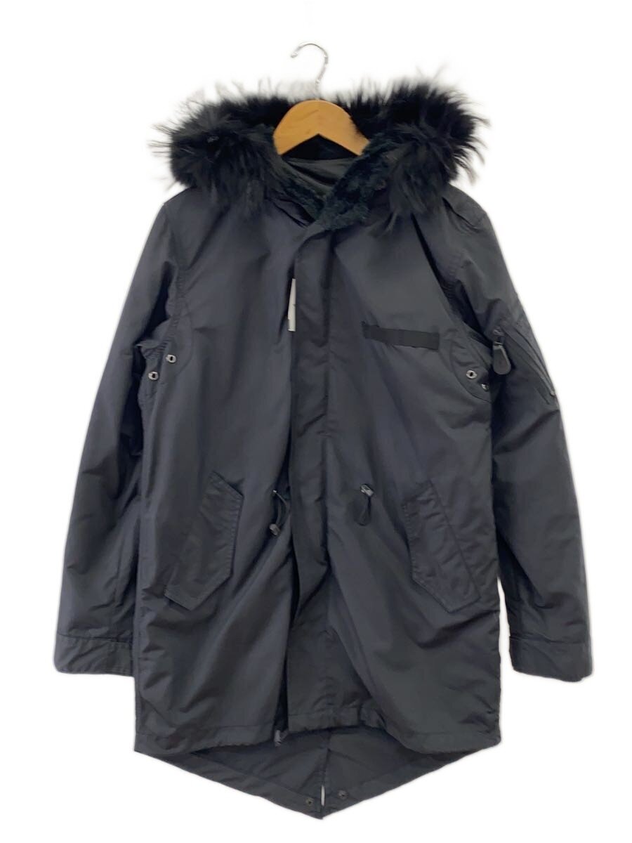 Schott◆モッズコート/40/ポリエステル/BLK/W73191拍卖