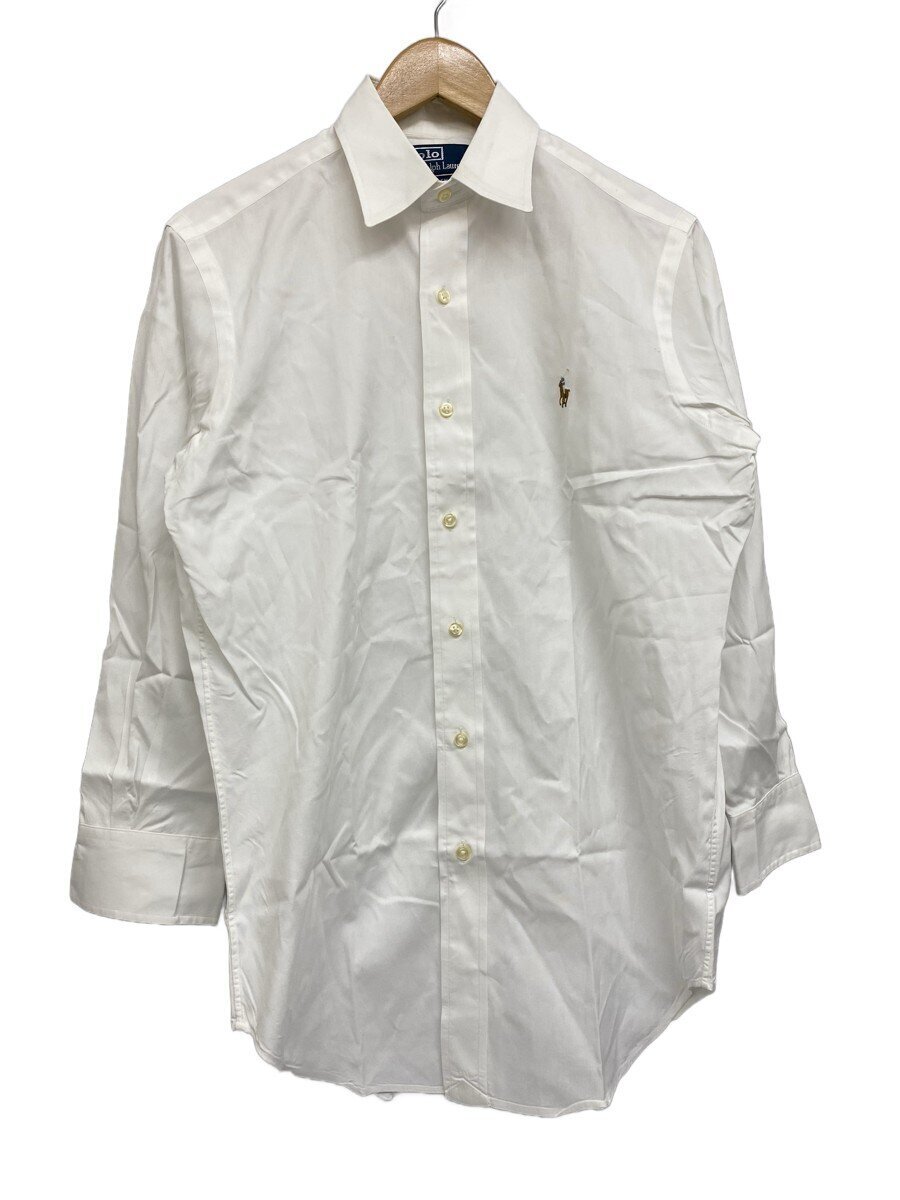 POLO RALPH LAUREN◆長袖シャツ/14.5/-/WHT拍卖