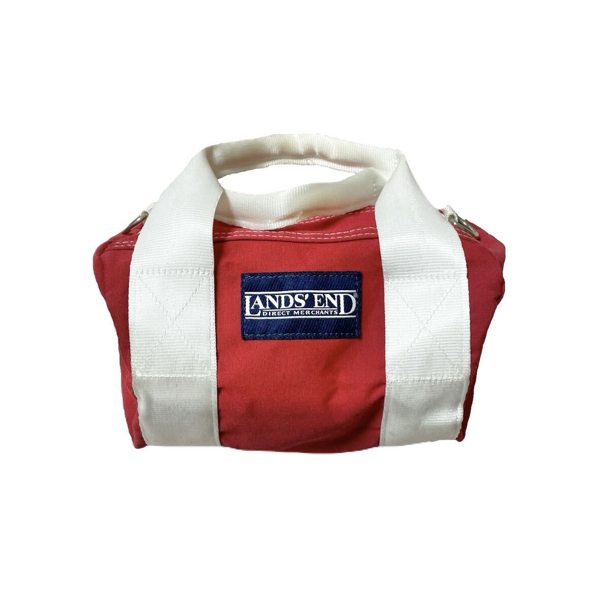 80s 90s USA製 ランズエンド ダッフルバッグ ボストンバッグ トートバッグ ツールバッグ ミニ ボロ フェード ヴィンテージ ビンテージ 赤拍卖