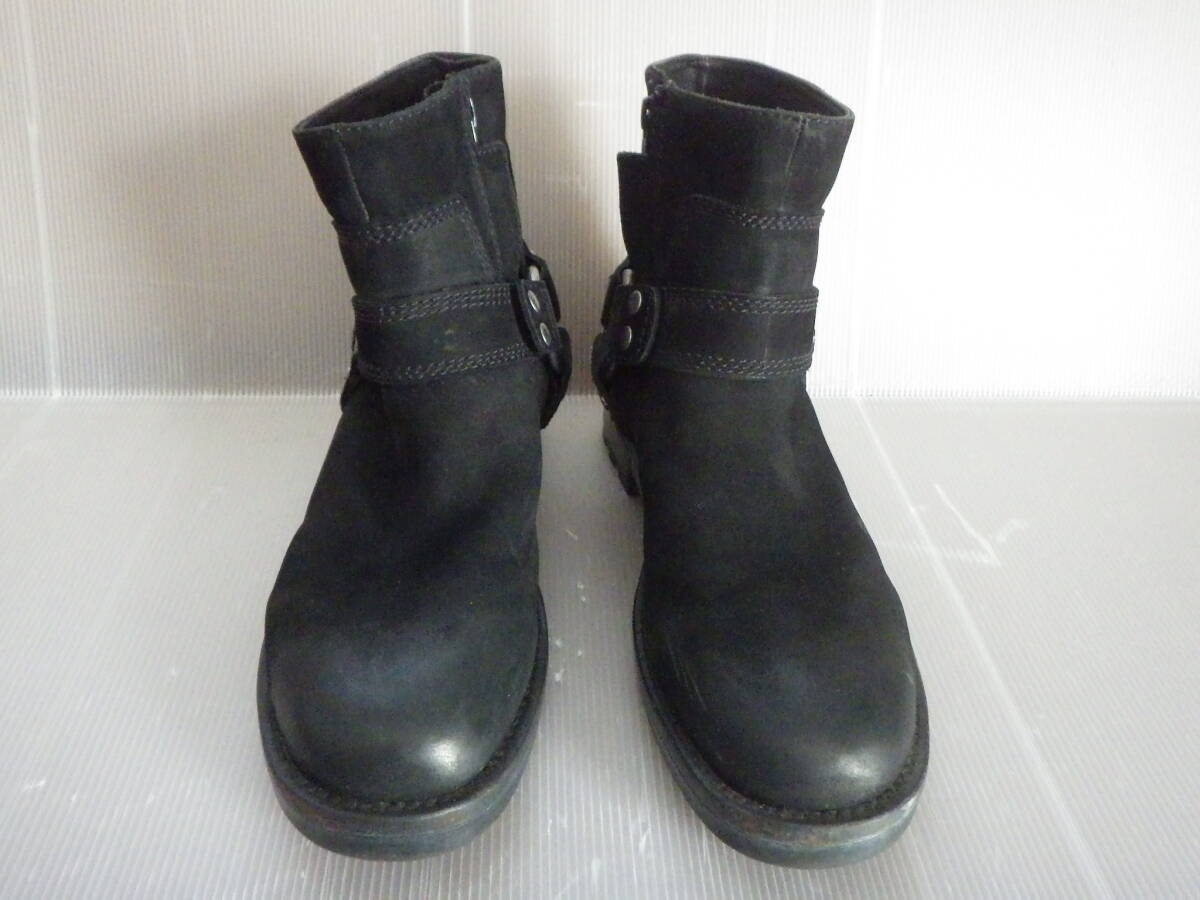 美品!DIESELのリングブーツ 本革のヌバック調ブーツでファスナー付きで抜き履きが楽です拍卖