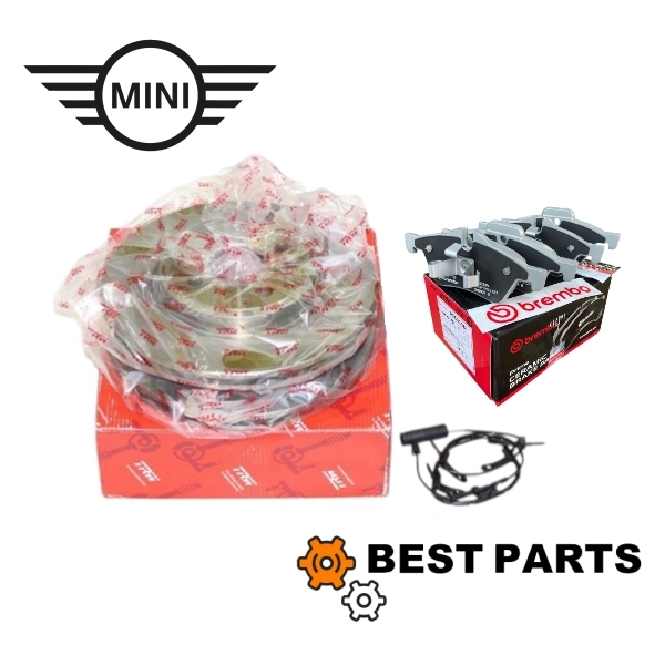 新品 BMW MINI フロントブレーキパット ローター センサー セット R50 52 53 34116770332 brembo 34356778175 34111502891 TRW拍卖