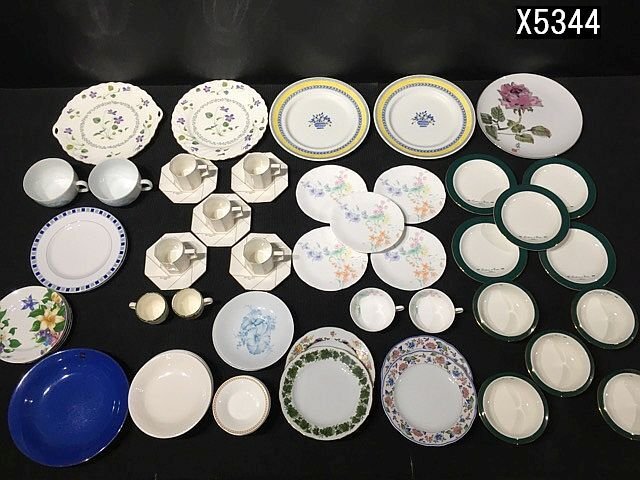 X5344M 洋風食器 洋食器 お皿 大皿 小皿 ティーカップ&ソーサー ジバンシー イヴサンローラン など まとめ β拍卖