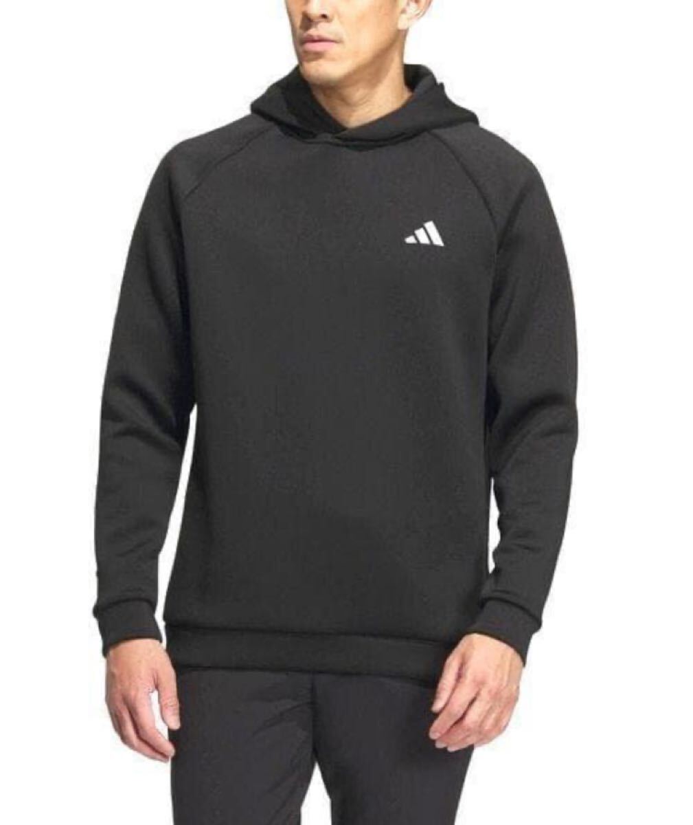 送料無料 新品 adidas GOLF エンボス ダンボールニット フーディ L拍卖