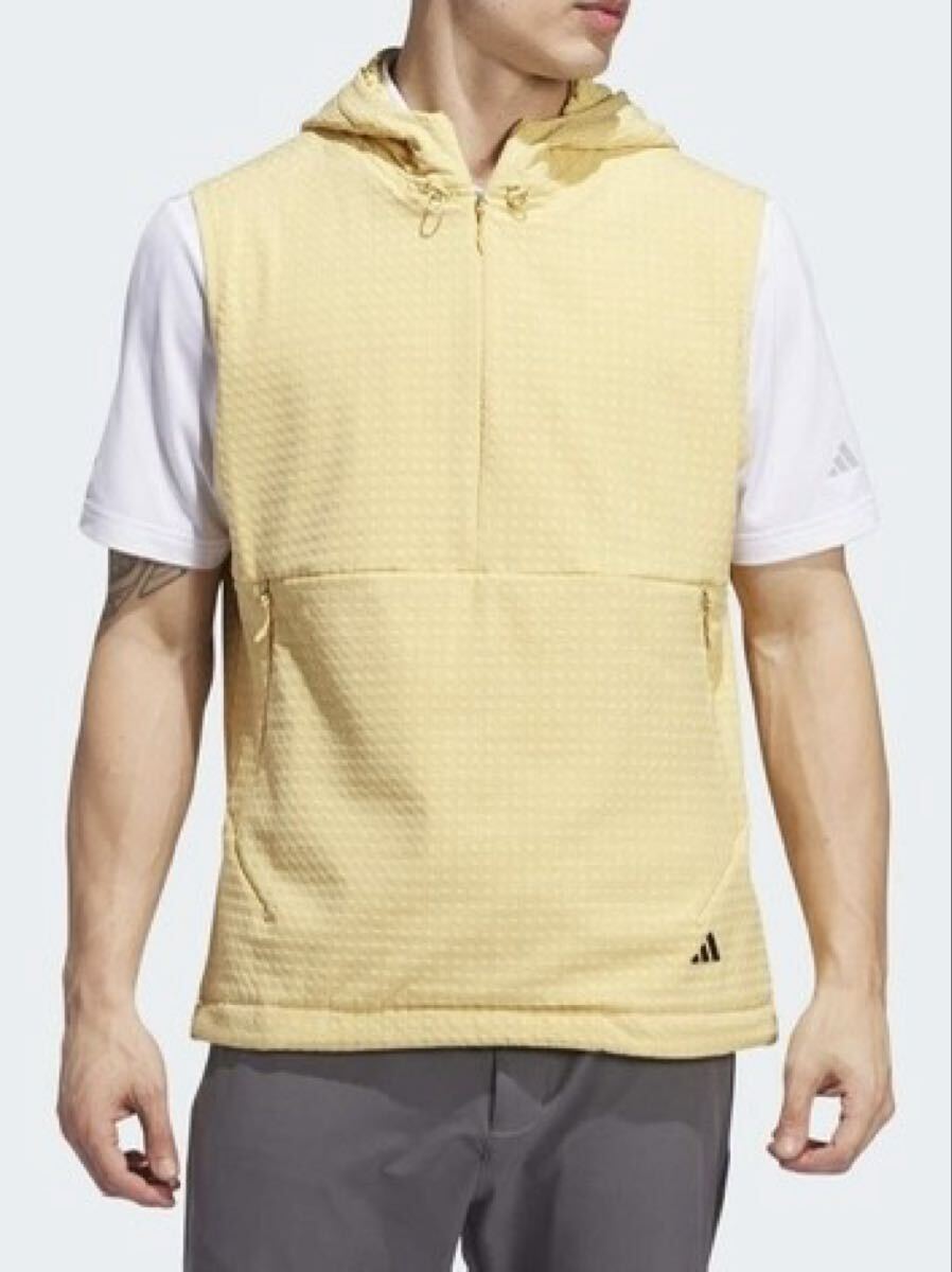 送料無料 新品 adidas GOLF ハーフジップベスト 2XL CAT拍卖