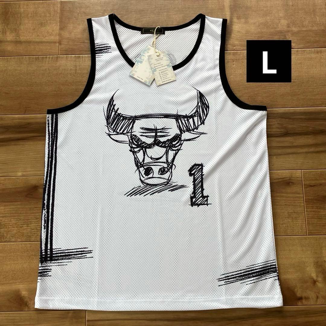 ★未使用品 ROSE #1 デリック・ローズ BULLS シカゴ・ブルズ NBA バスケ メッシュ ユニフォーム L 新品 シャツ タンクトップ ビブス 美品拍卖