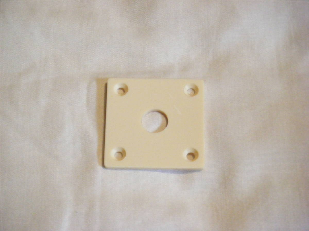 レスポール用ジャックプレート・ヴィンテージスクエアタイプ・ヴィンテージクリーム・レア・新品拍卖