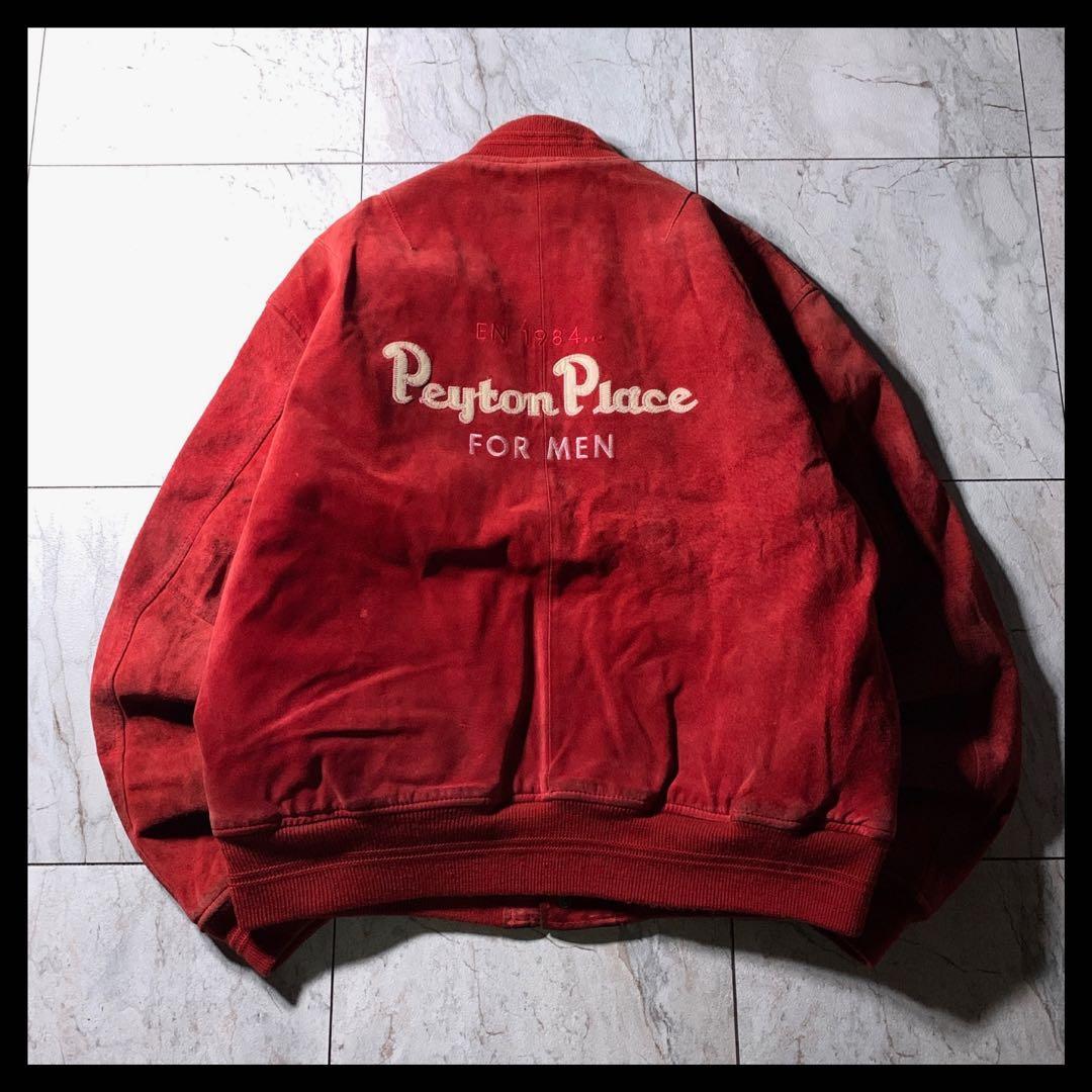 90s 00s PPFM 短丈 スエードレザー スタジャン ボンバージャケット拍卖