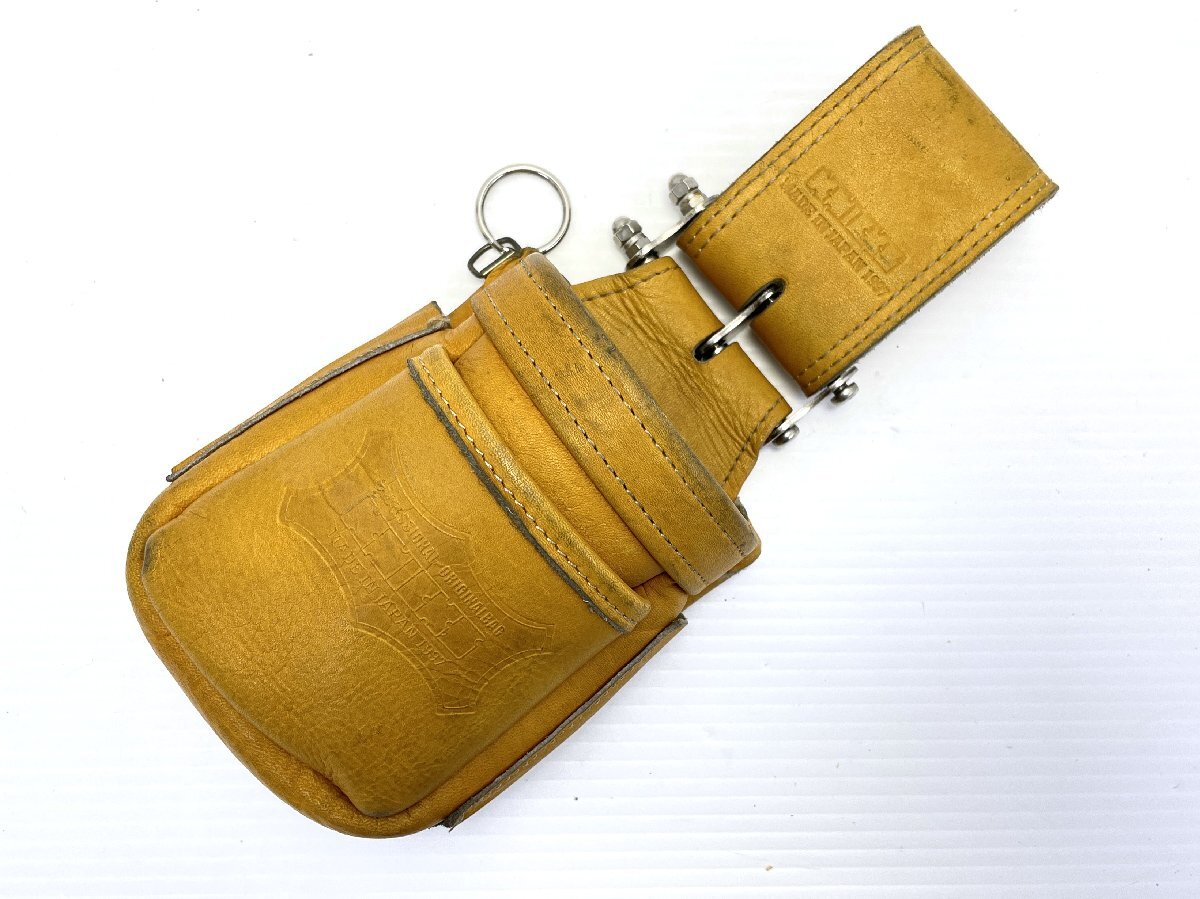 ●KNICKS ニックス KNS-201VADX 小物腰袋 ヌメ革チェーンタイプVA 工具差し 工具ホルダー【11108159】拍卖