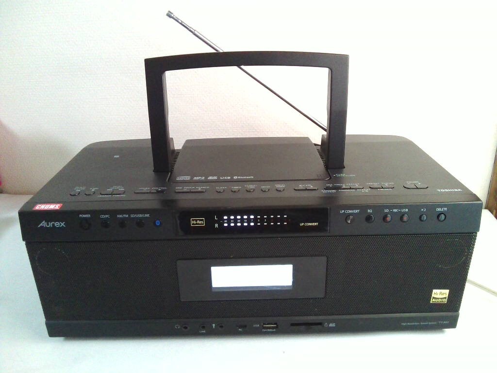 動作品★TOSHIBA 東芝 Aurex TY-AH1 SD/USB/CD/ラジオ プレーヤー ハイレゾ対応 2018年製 電源ケーブル付拍卖