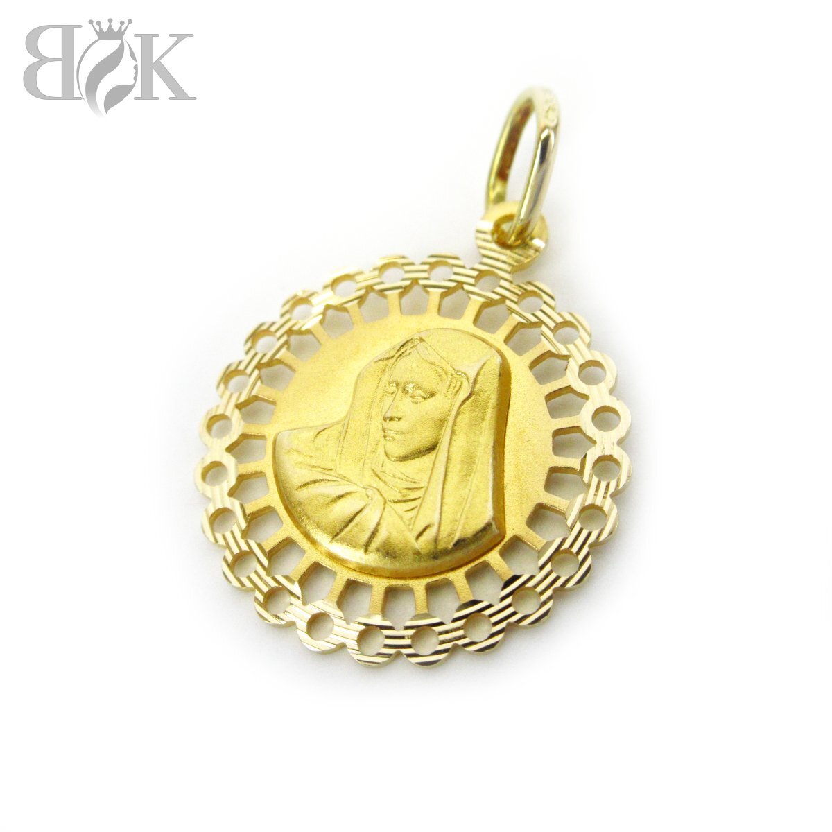 美品 750 K18 ペンダントトップ チャーム 女神モチーフ イエローゴールド 総重量約3.0g 超音波洗浄済み ◇拍卖