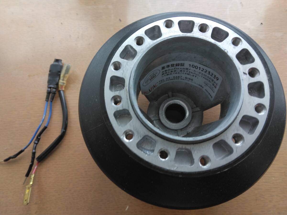 パジェロミニH58A用 ステアリングボス(エアバック対応キャンセラー付き)拍卖