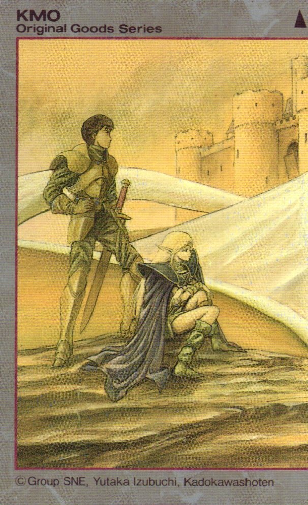 ★ロードス島戦記 出渕裕 グループSNE KMOオリジナルグッズシリーズ 3枚組の1枚★テレカ50度数未使用eb_130拍卖