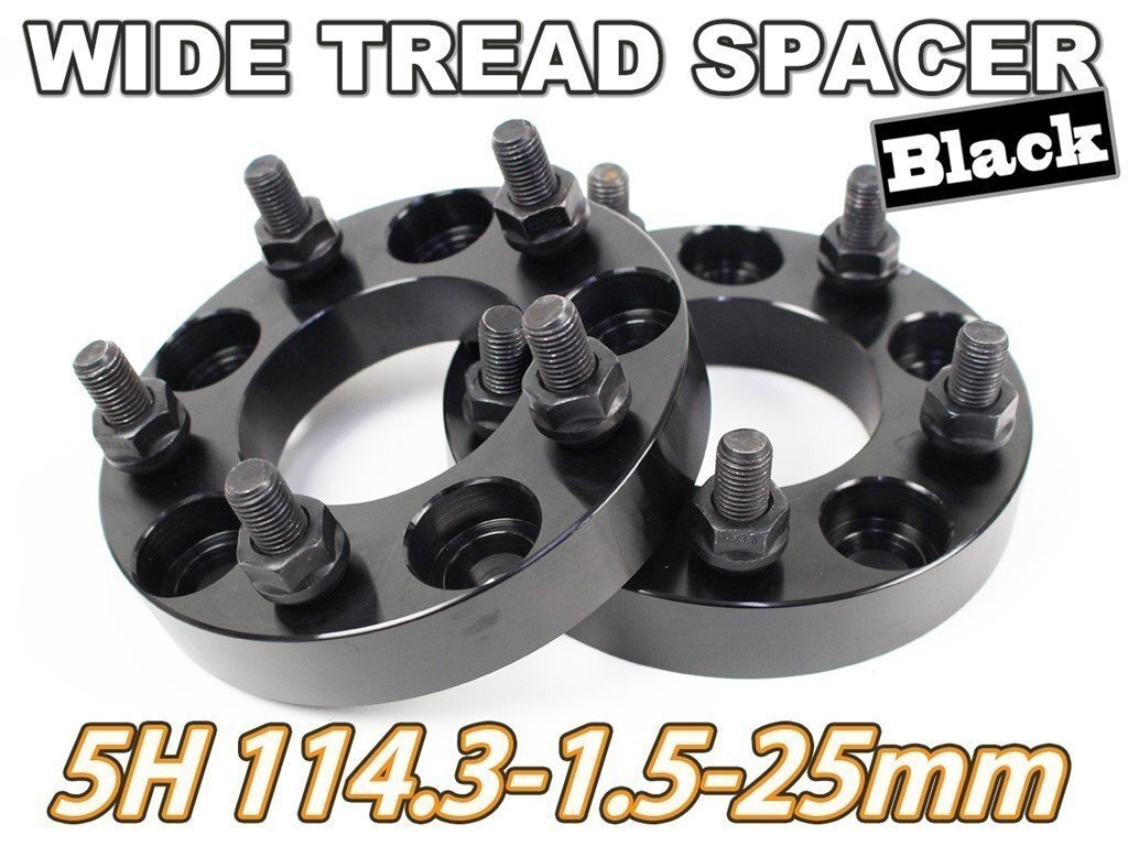 マツダ MX-30 DR#J3P ワイトレ 5H 2枚組 PCD114.3-1.5 25mm ワイドトレッドスペーサー (黒)拍卖