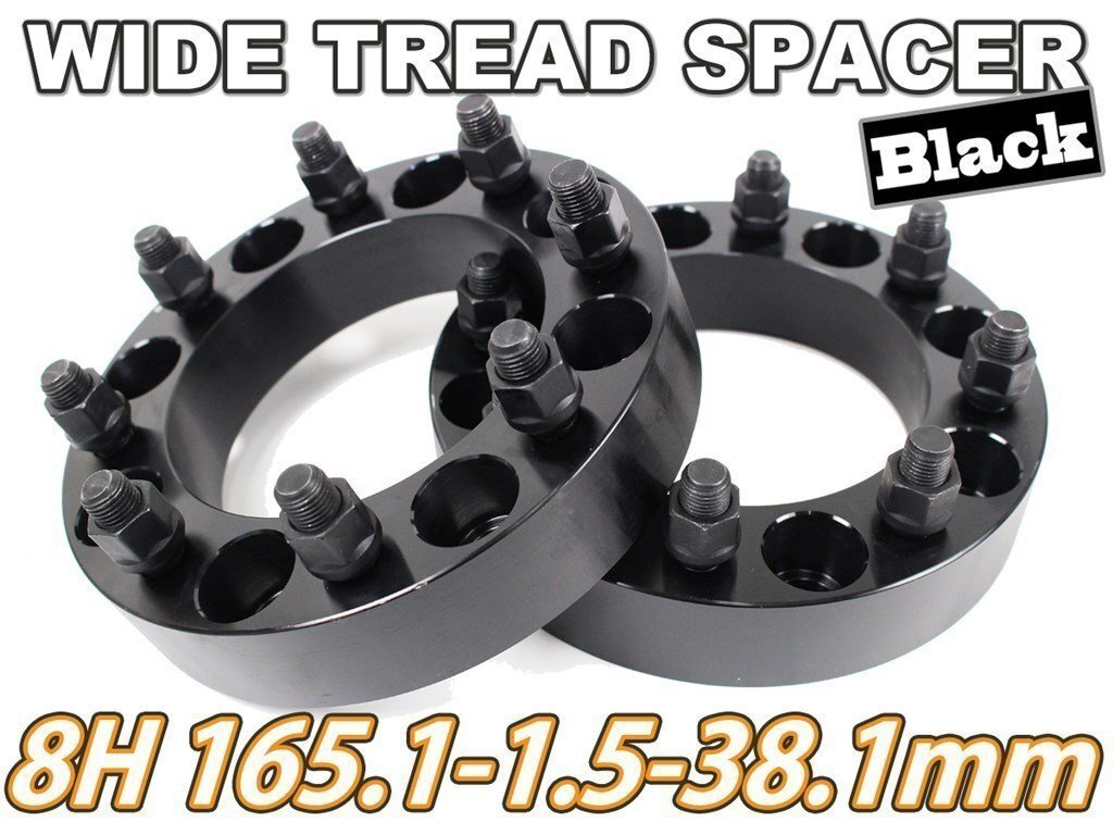 ハマーH2 ワイドトレッドスペーサー 2枚組 38.1mm PCD165.1 黒拍卖