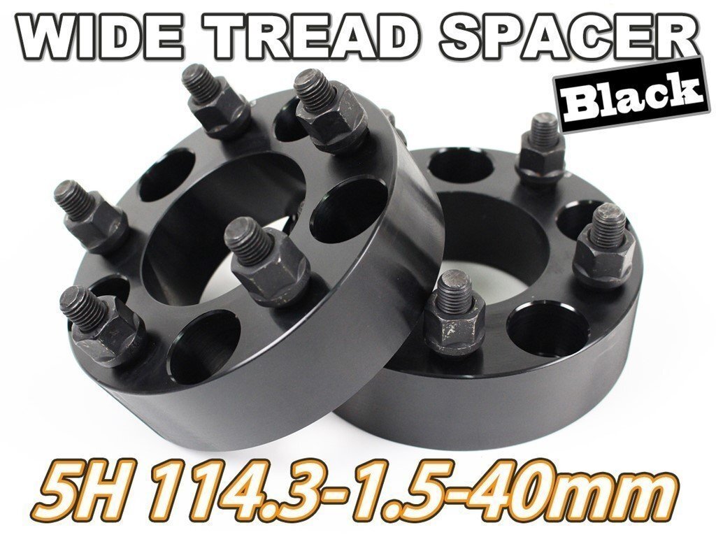 アリスト JZS16# ワイトレ 5H 2枚組 PCD114.3-1.5 40mm ワイドトレッドスペーサー トヨタ (黒)拍卖