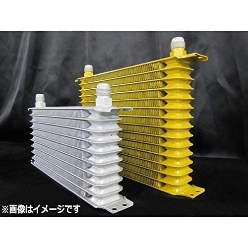 激安在庫処分 オイルクーラー コア 7段 AN8 ゴールド拍卖