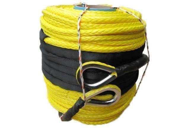 シンセティックロープ イエロー 9mm x 100m 5700kg拍卖