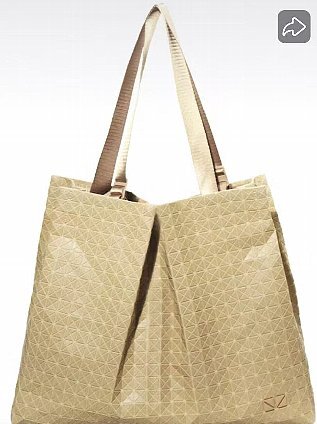 ■■ 【新品未使用】■BAO BAO ISSEY MIYAKE トートバッグベージュ色大サイズ ■■拍卖