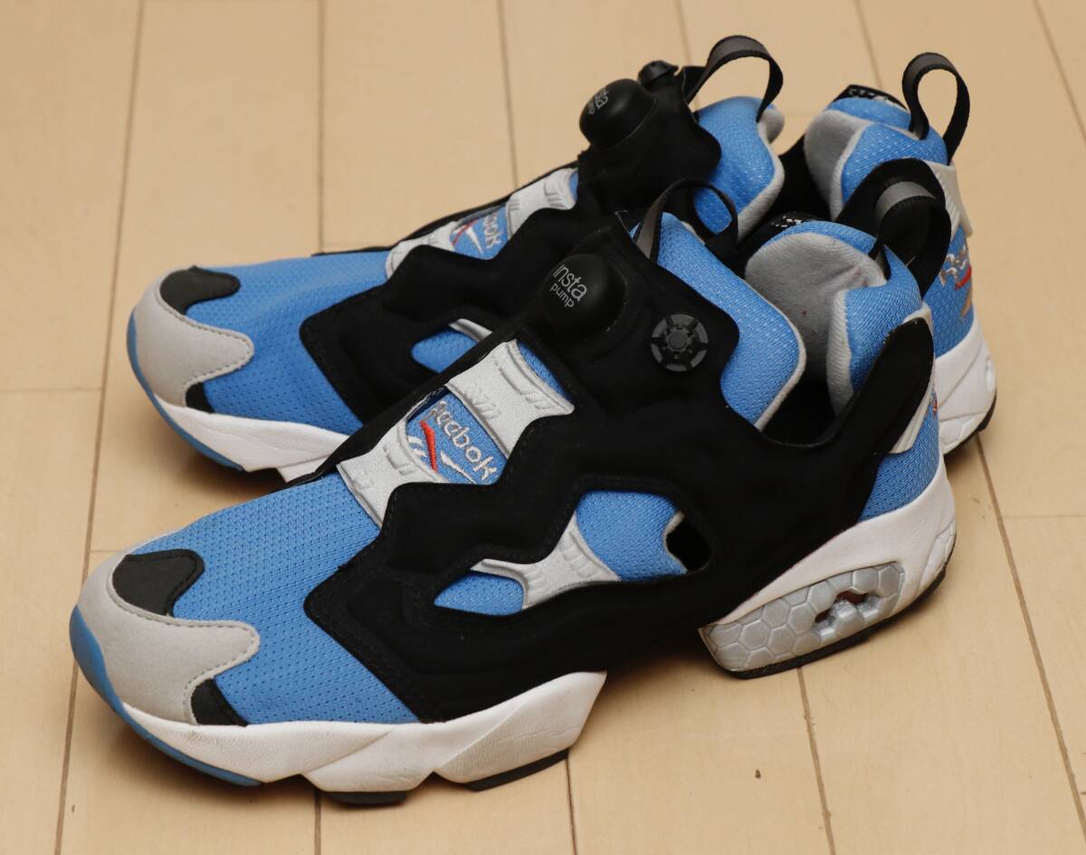 Reebok ポンプフューリー 復刻 水色 美品 27.5cm ポンプ好調 リーボック拍卖
