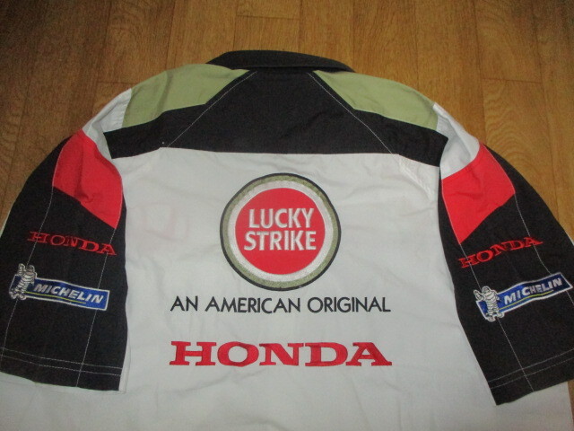 ホンダ・BAR Honda・ F1・ラッキーストライク ビンテージ ピットシャツ 美中古 サイズS(M~L相当) 無限スーパーGT・ジャケット拍卖