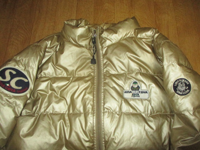 シナコバマリン お洒落ゴルフ・ゴールド色系・ダウンジャケット 中古 サイズL(LL相当)拍卖