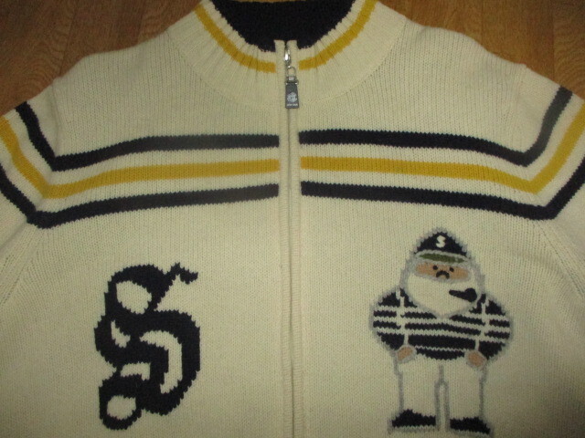 シナコバマリン お洒落ゴルフ・裏地付き・防寒系・ウールセーター・ジャケット 新同美中古 サイズL拍卖