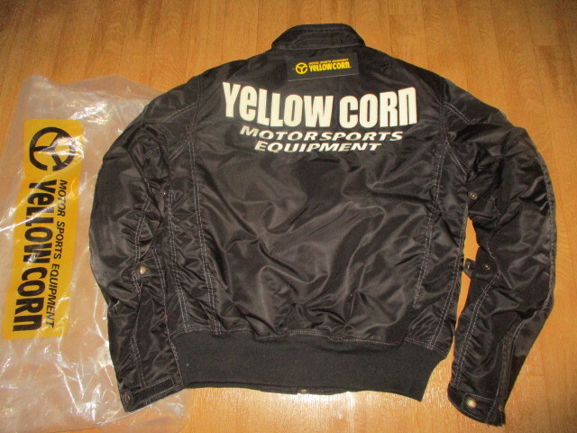 訳アリ・イエローコーン サイズL 刺繍ロゴ・ワッペン付き 中綿入り防寒ジャケット 極美中古拍卖