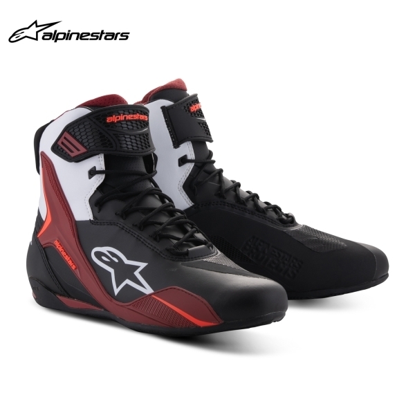 在庫あり alpinestars アルパインスターズ シューズ FASTER-4 SHOE カラー:BLACK WHITE DARK RED(1299) サイズ:10/27.5cm拍卖