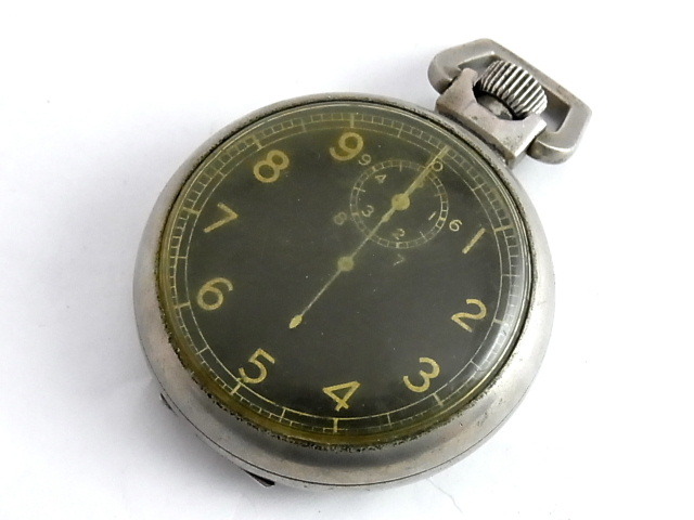 希少 エルジン 15石 軍用ストップウォッチ 機械式 手巻き(ジャンク)30拍卖