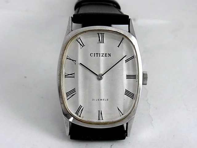 シチズン 21石 角型 手巻き 4-674201 46拍卖