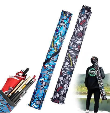 ロッドケース グレー 釣竿 収納 釣り 竿 バッグ拍卖