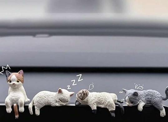 猫 置物 車飾り 車内 4個セット インテリア ネコ かわいい 車載拍卖