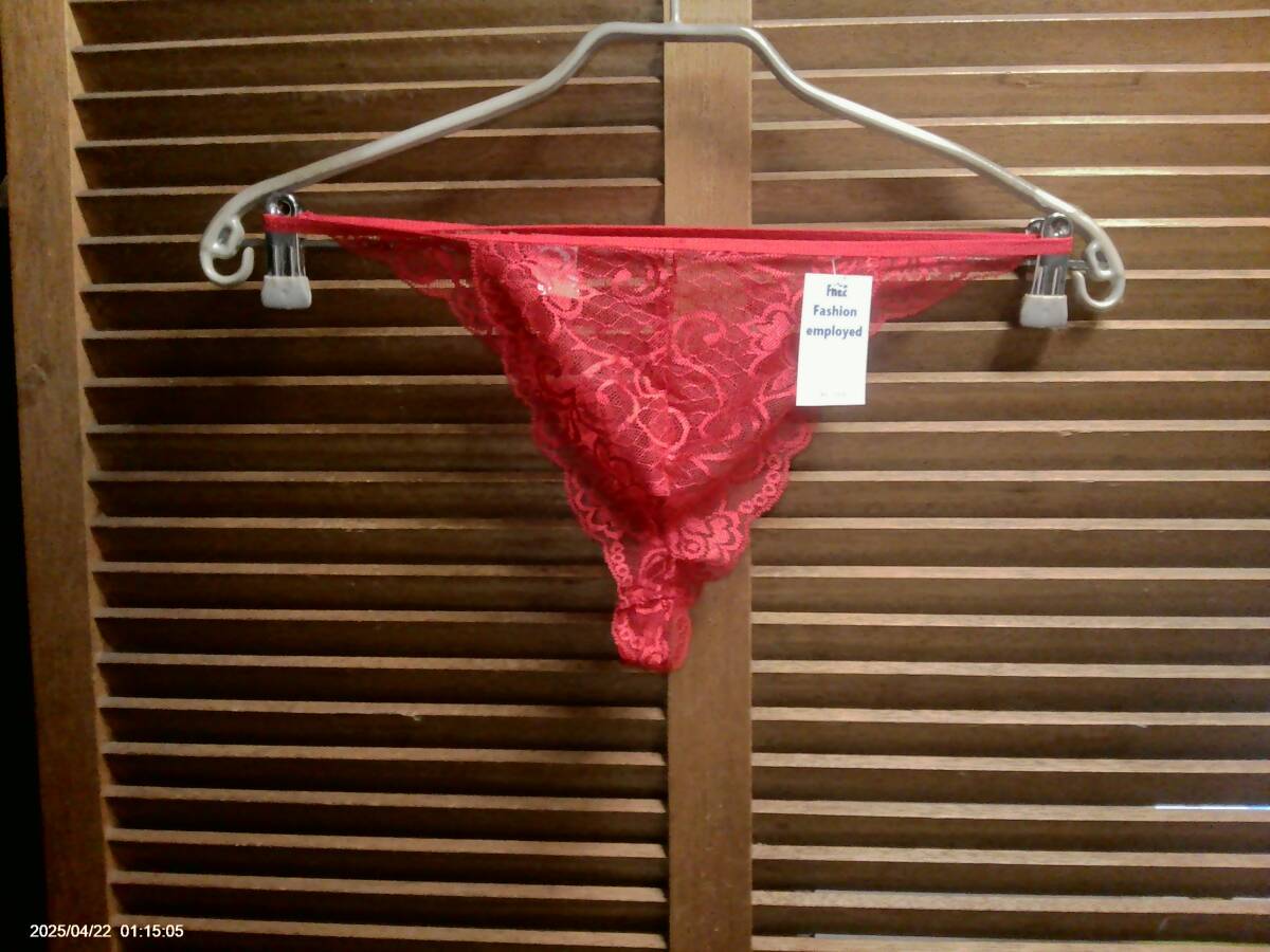 訳あり 008 直輸入 メンズセクシー フローラルレース/ストリングビキニ XL レッド拍卖