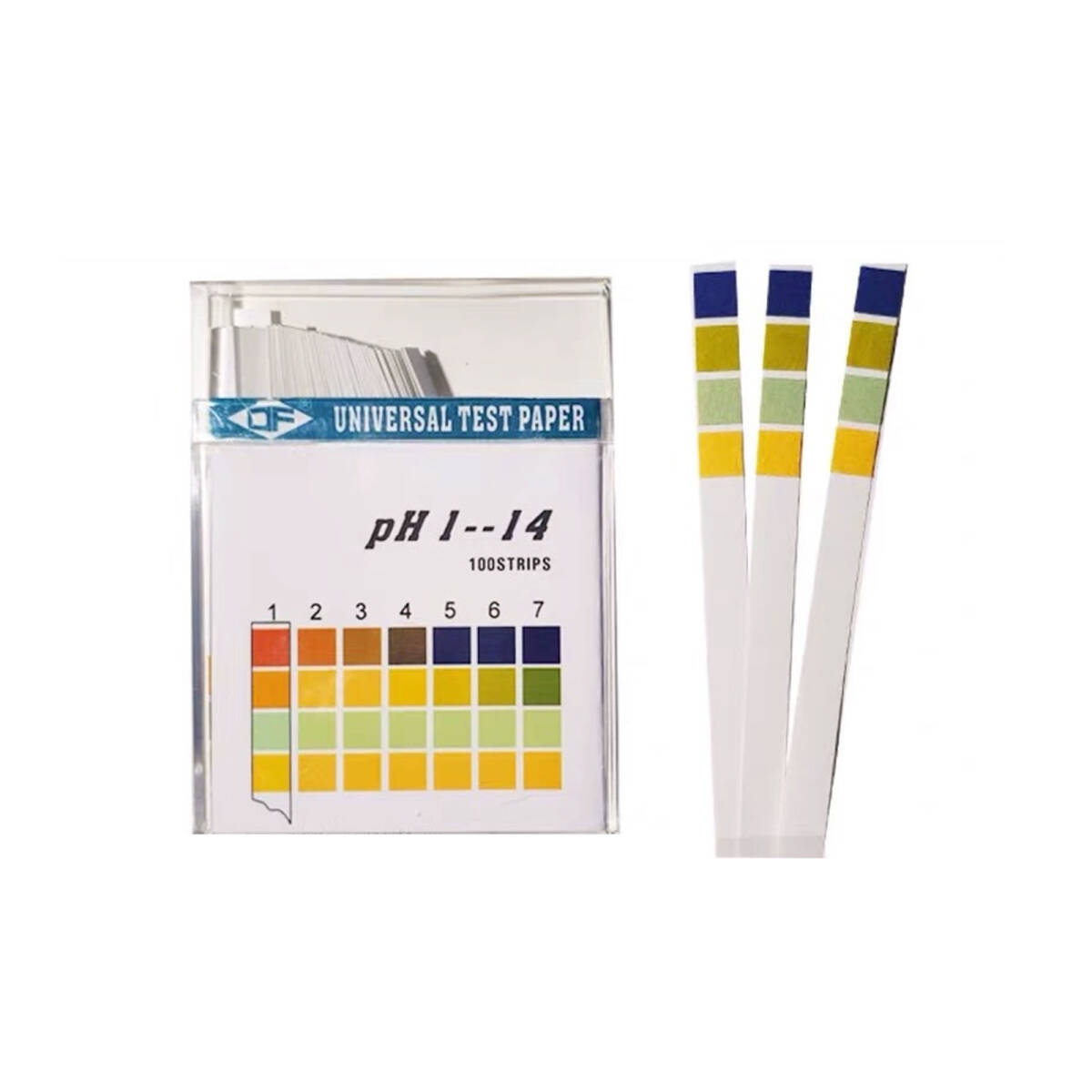 pH試験紙 ペーハー試験紙 リトマス紙 アルカリ PH1-14 簡易測定 熱帯魚水槽 アクアリウム 土壌検査 自由研究 水質検査用 (100枚) ;J4112;拍卖
