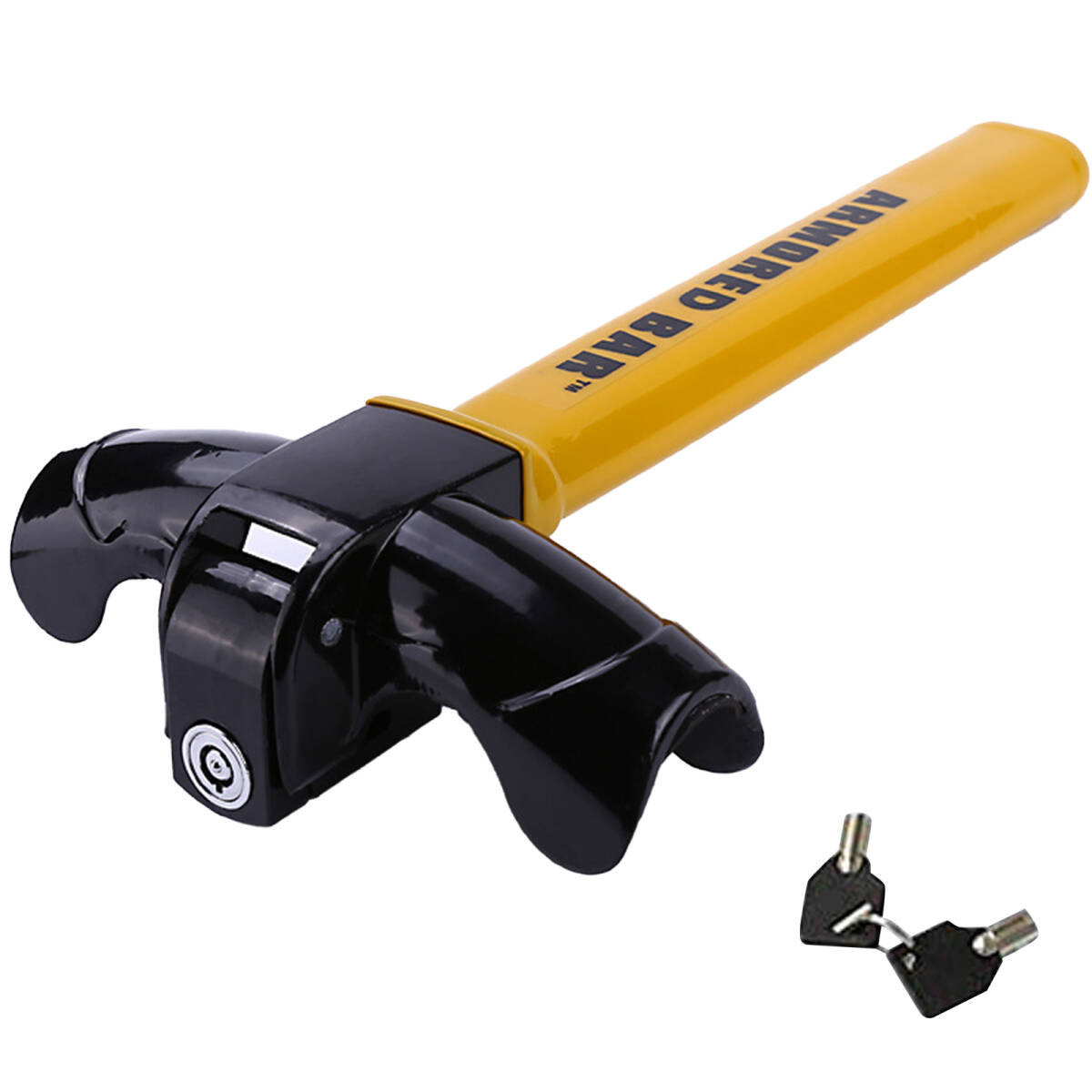 ハンドルロック 車盗難防止グッズ 車 セキュリティ T型ステアリングロック 簡単設置!愛車の盗難防止に大活躍! ;J156;拍卖