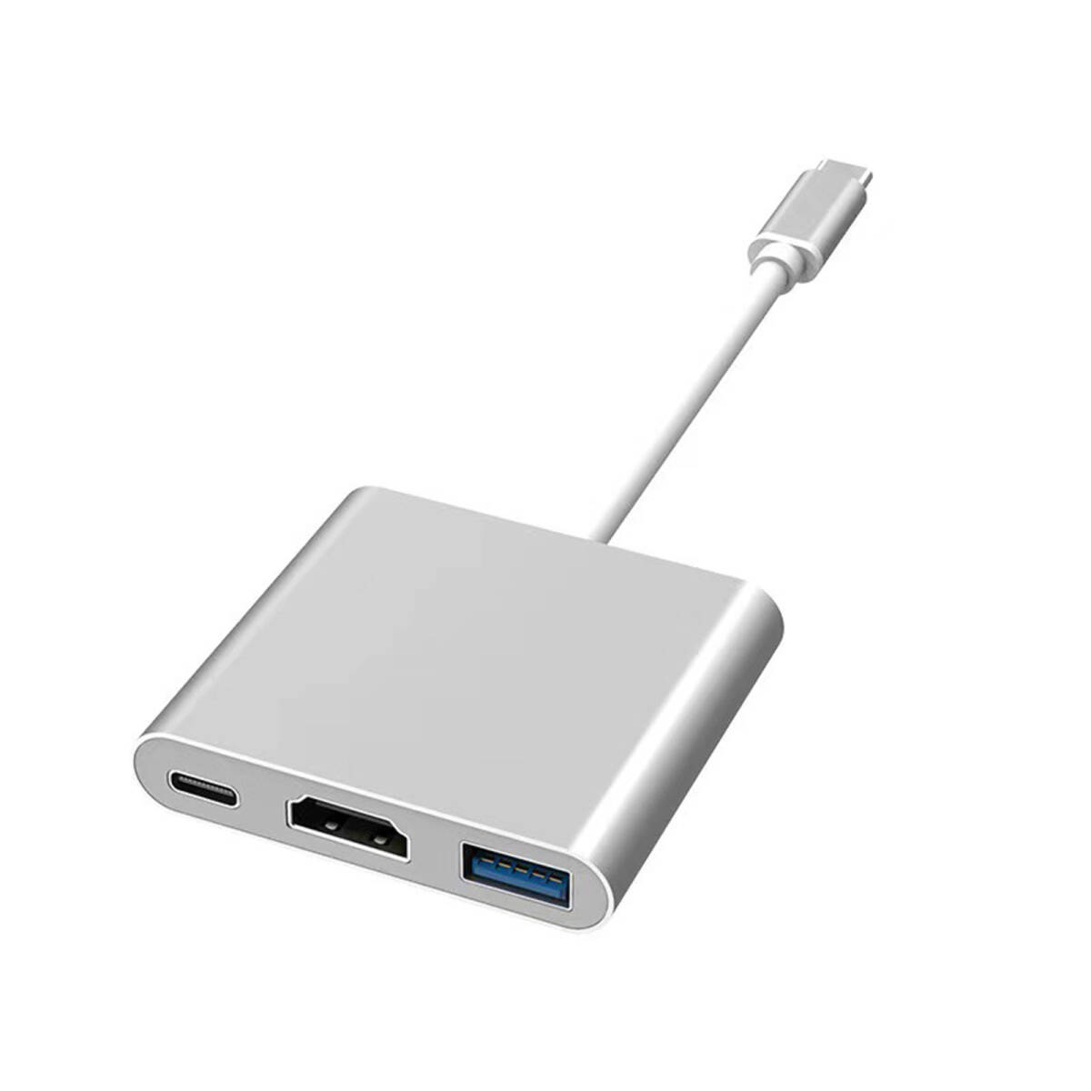 Type-C to HDMI 変換アダプター テレビプロジェクターアダプタ type-cからhdmiに切り替え 3-in-1 USB3.0 高速ポート ハブ ;J565;拍卖