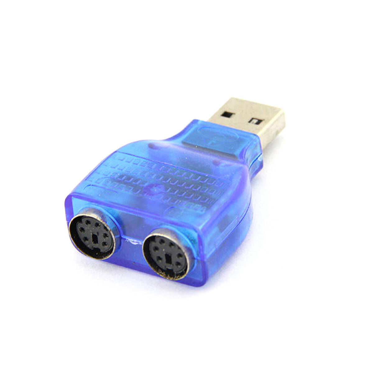 USB 変換アダプタ USB to PS2 USB to PS/2 PS2 アダプ USBアダプタ 持ち運びに便利なキーボードチメデスキャナマウス チップ付き;J4046;拍卖