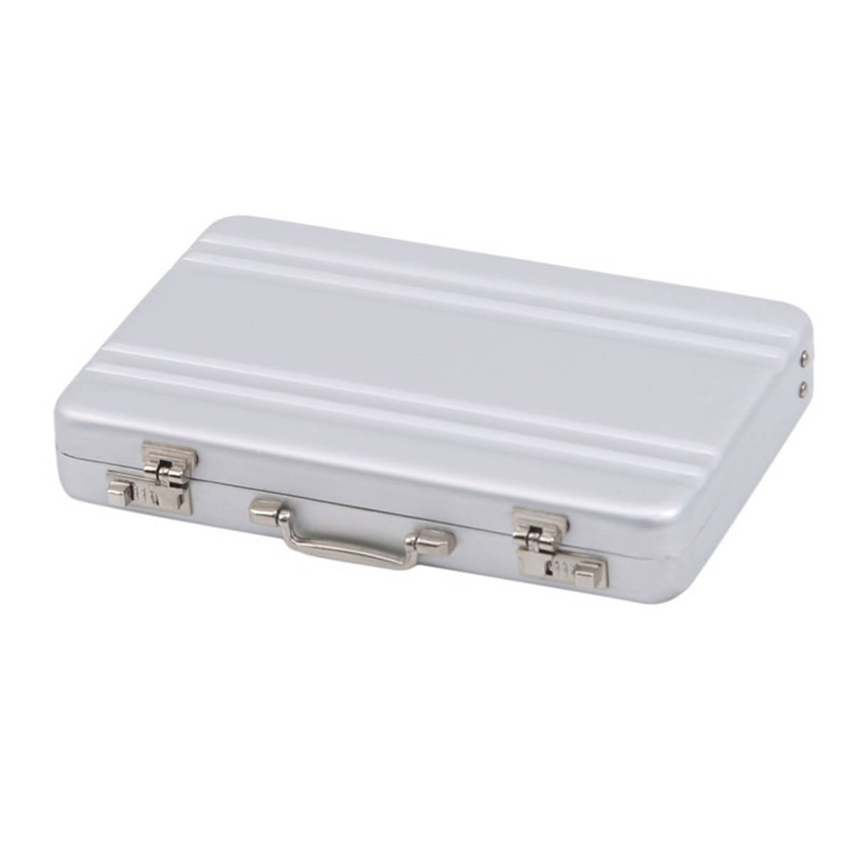 名刺入れ カードケース アタッシュケース形 名刺ボックス ミニスーツケース名刺入れ アルミ合金製 名刺やカード収納ボックス ;J392;拍卖