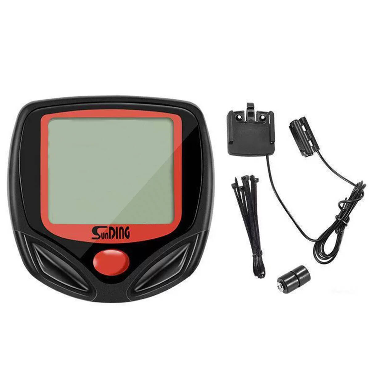 サイクルコンピュータ 自転車スピードメーター サイコン 速度計 防水 スピード 距離 アウトドア サイクリング用品 ブラック ;J3724;拍卖