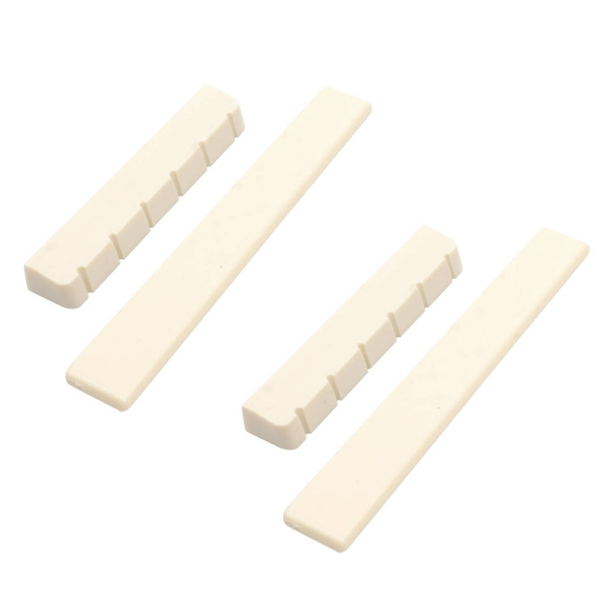 クラシックギター 弦枕 牛骨製 ブリッジ 楽器 アクセサリー 2セット4本入り ホワイト ;J828;拍卖