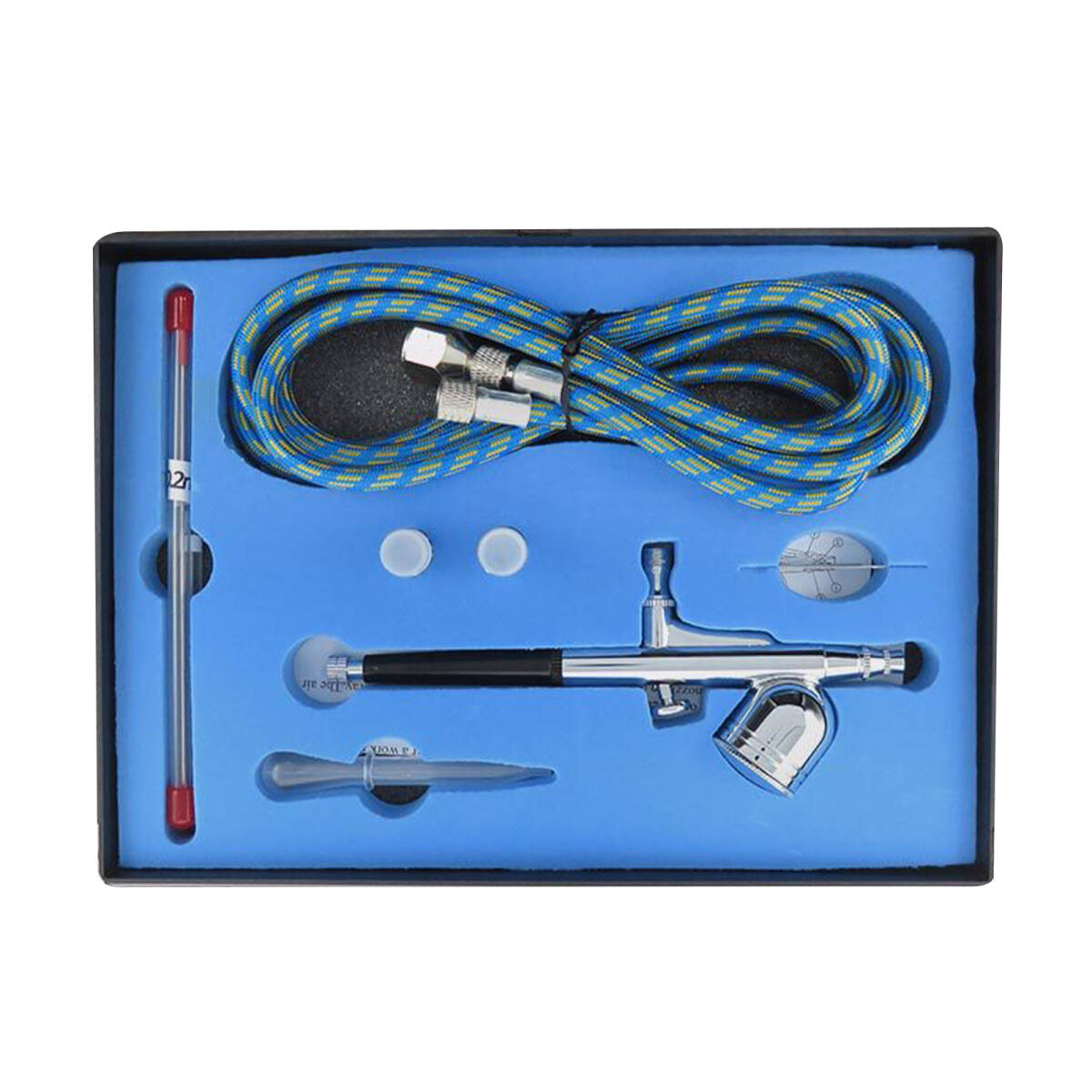 エアブラシ ダブルアクション 3種類ノズル 重力フィード エアブラシセット 初心者 DIY ー用塗装セッ工具 0.2 0.3 0.5mm 口径;J3731;拍卖