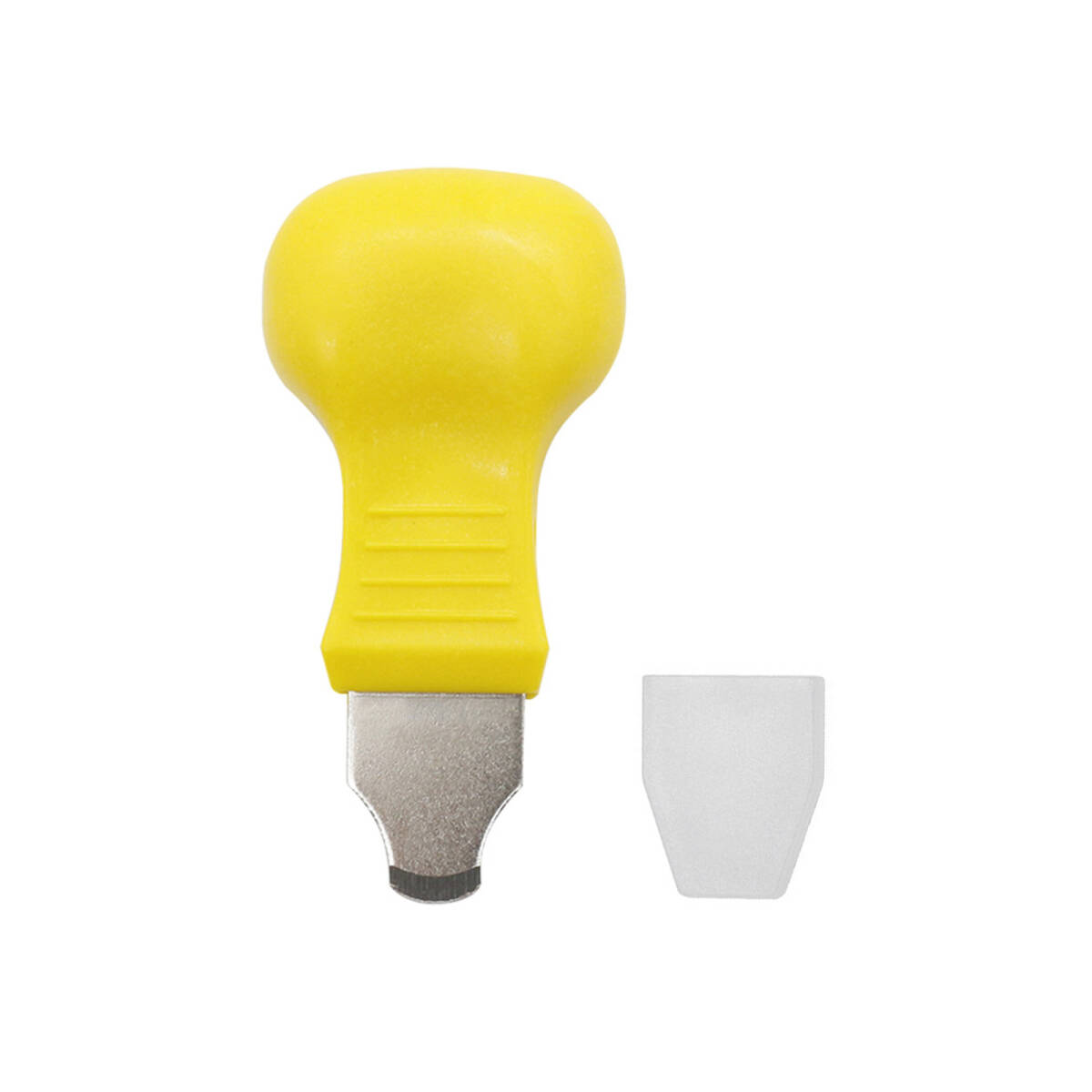 腕時計裏蓋オープナー 裏蓋開け こじ開け 電池交換用 時計修理ツール 小型 使用簡単 持ち運びが簡単 変形しにくい 1個 イエロー ;J4185;拍卖