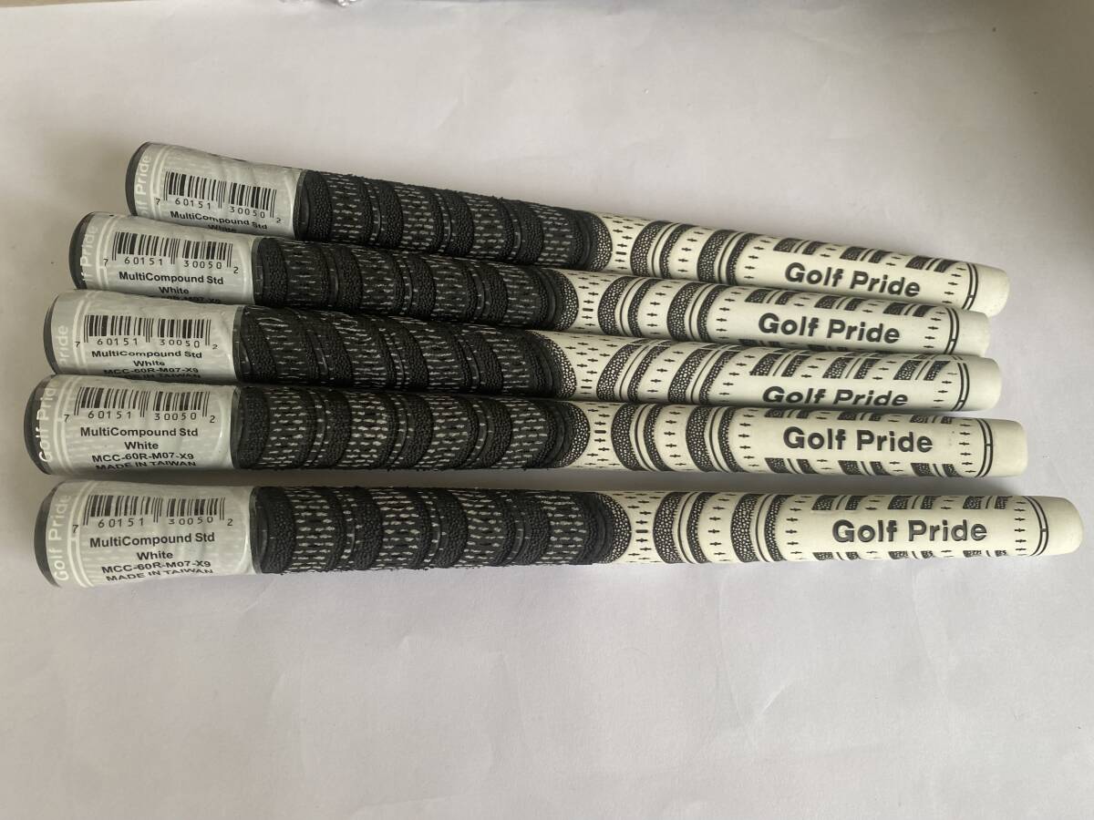新品未使用 ゴルフプライド MSC-60R-M70X9 ツアーベルベット ラバー 5枚セット拍卖