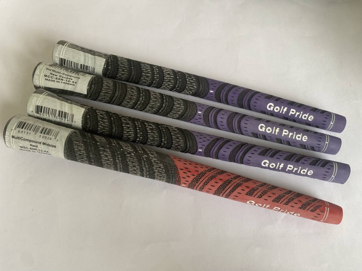 GOLFPRIDE (ゴルフプライド) ツアーベルベットラバー M60R-12-X4 4枚セット 拍卖