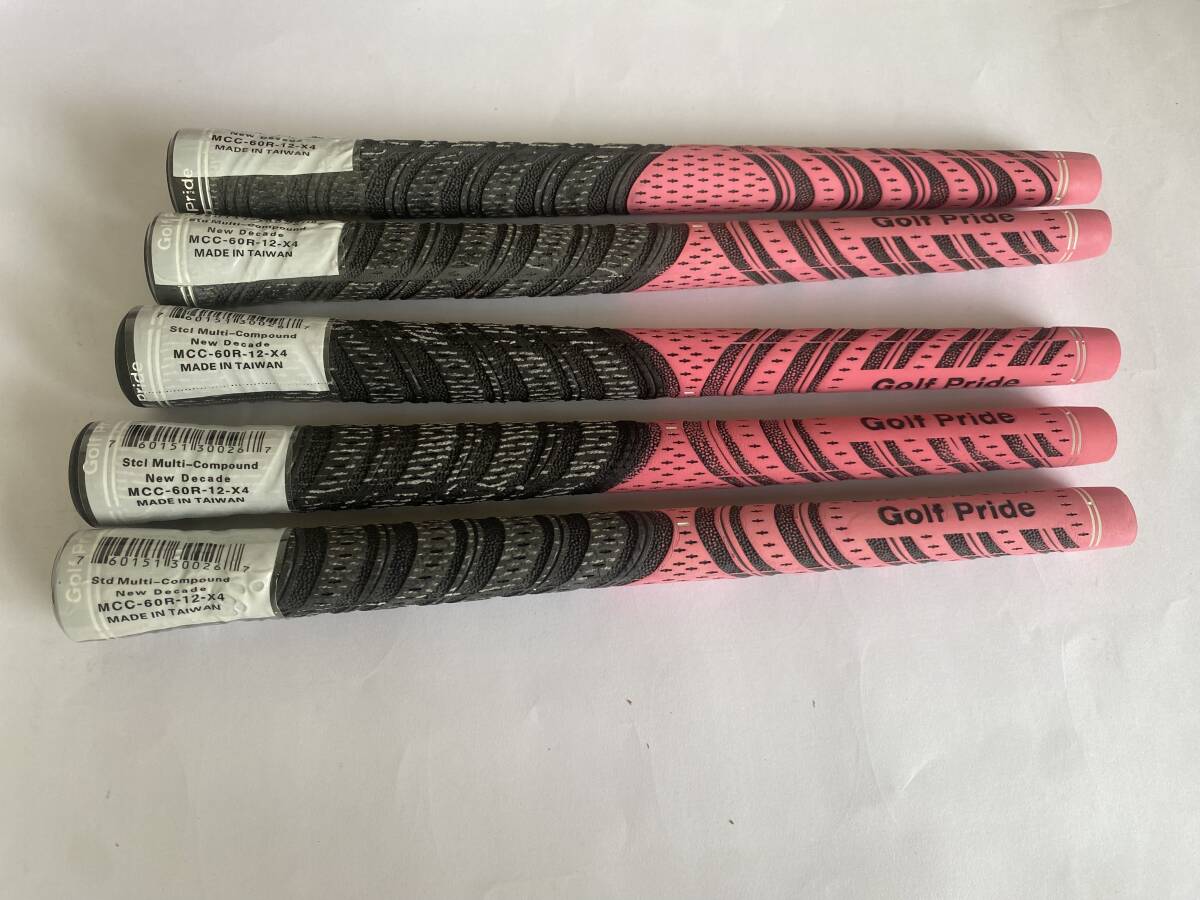 GOLFPRIDE (ゴルフプライド) ツアーベルベットラバー M60R-12-X4 5枚セット拍卖