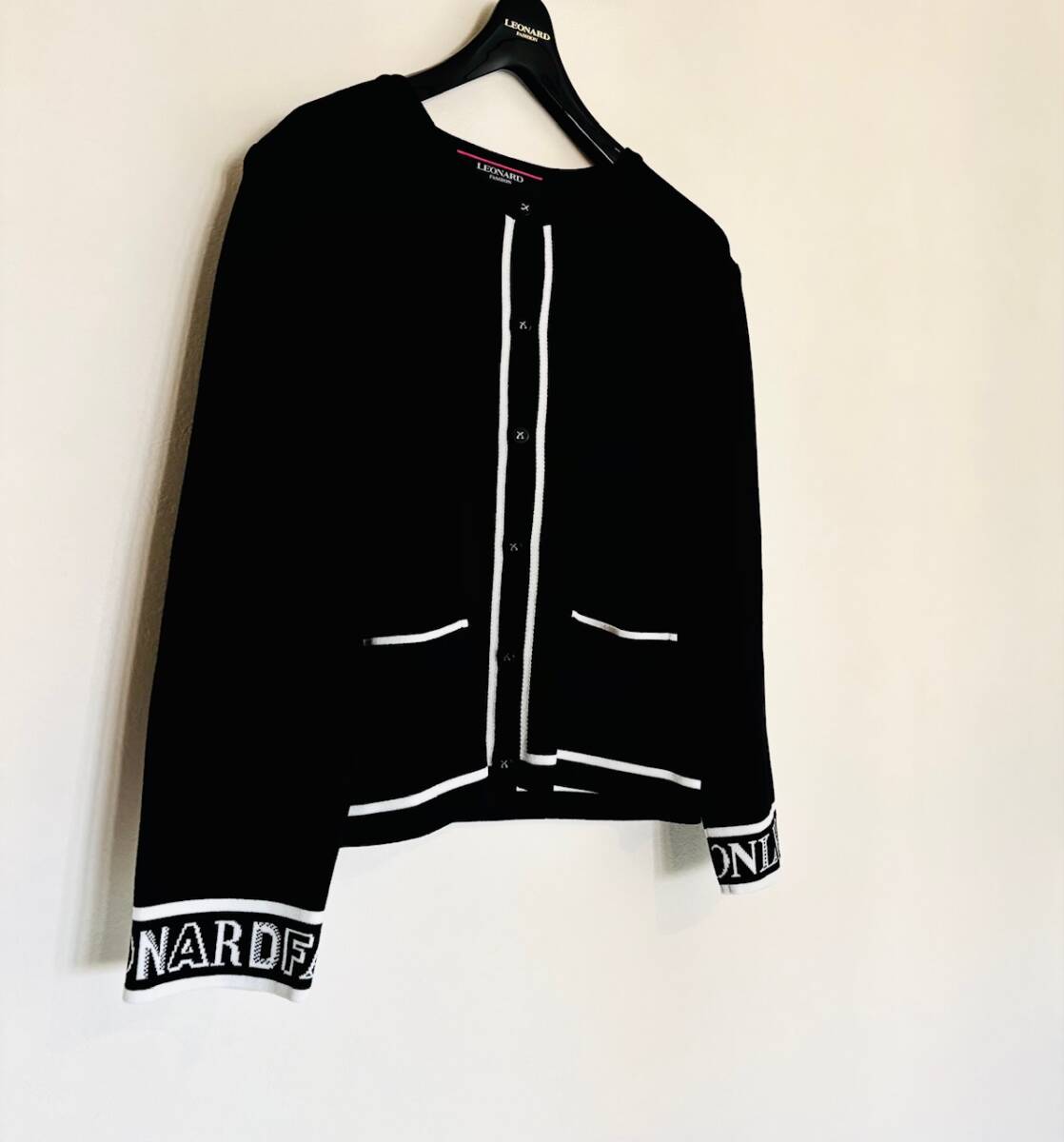 ★LEONARD★近年/ブラックカーディガン★42★拍卖