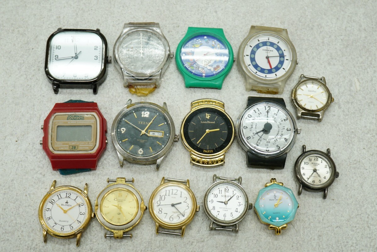 F953 色々 フェイス 文字盤 15点セット レディース 腕時計 デジタル クォーツ アクセサリー 大量 まとめて おまとめ まとめ売り ジャンク品拍卖