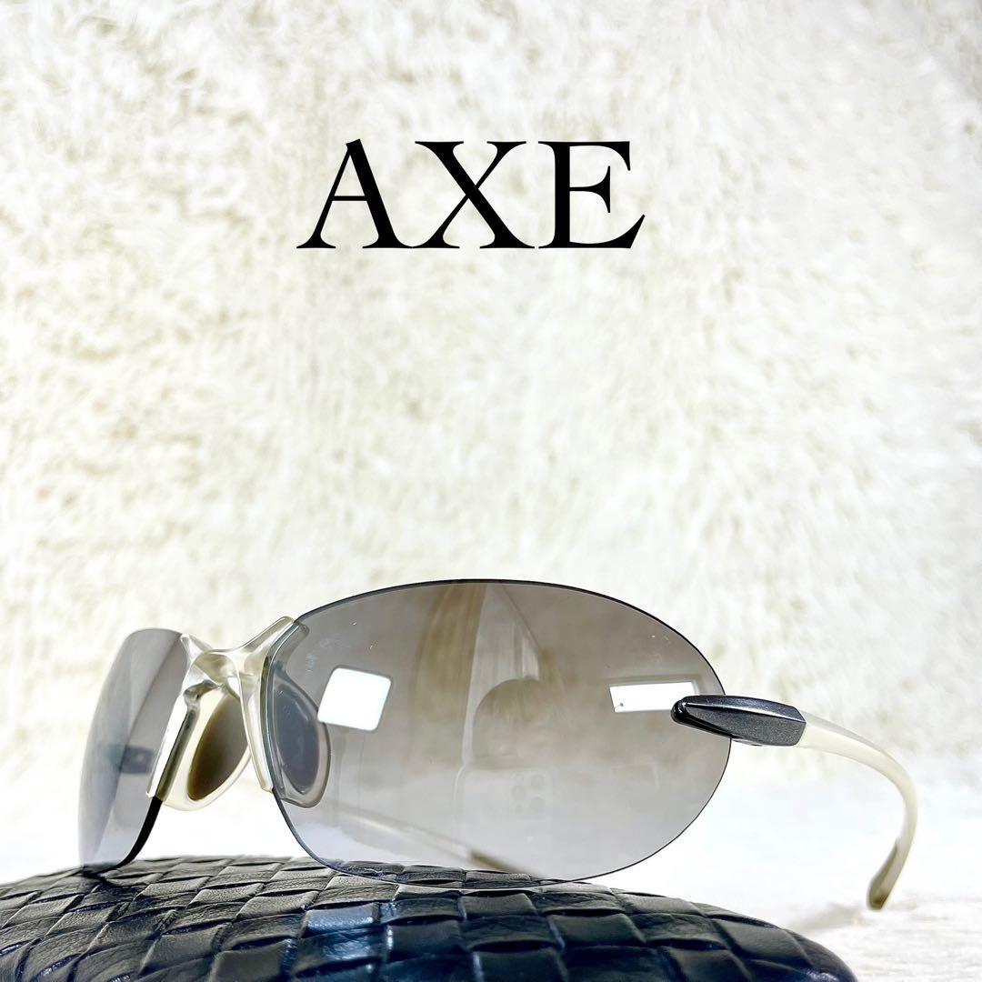 極美品 AXE アックス サングラス AS-205 ミラーブラックレンズ拍卖
